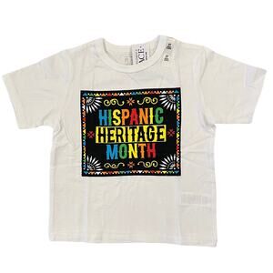 NWT Children's Place Unisex Kids White W/Hispanic Heritage Graphic Tee